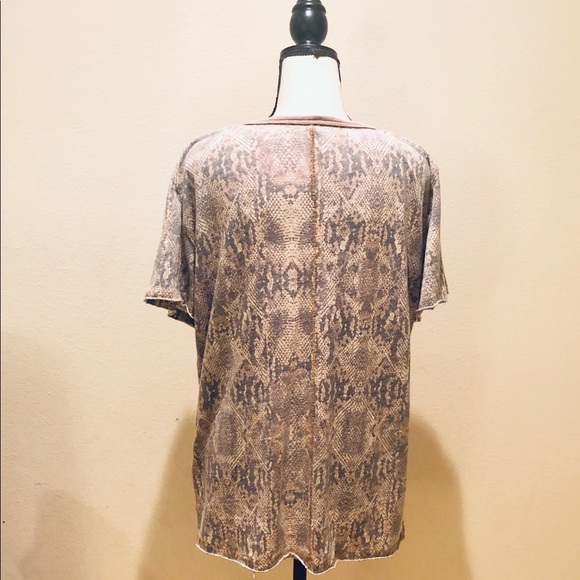 Free people print me perfect short sleeve tee - Picture 4 of 8